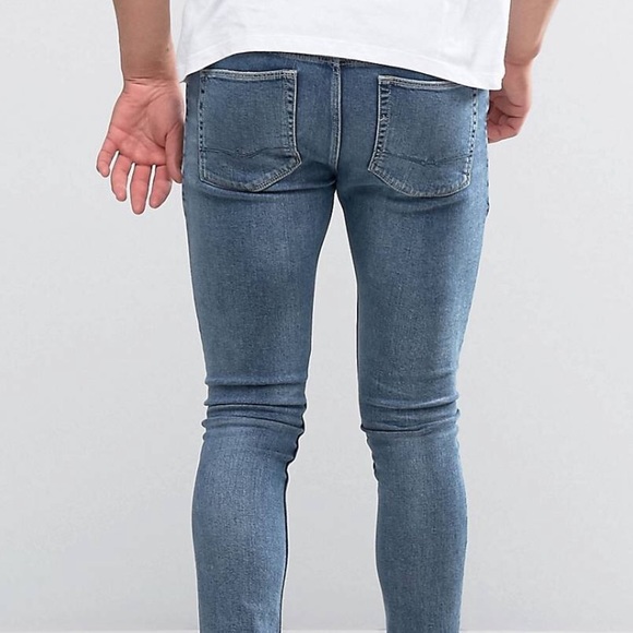 ASOS Super Skinny ankle grazer with rips jeans - Picture 2 of 8